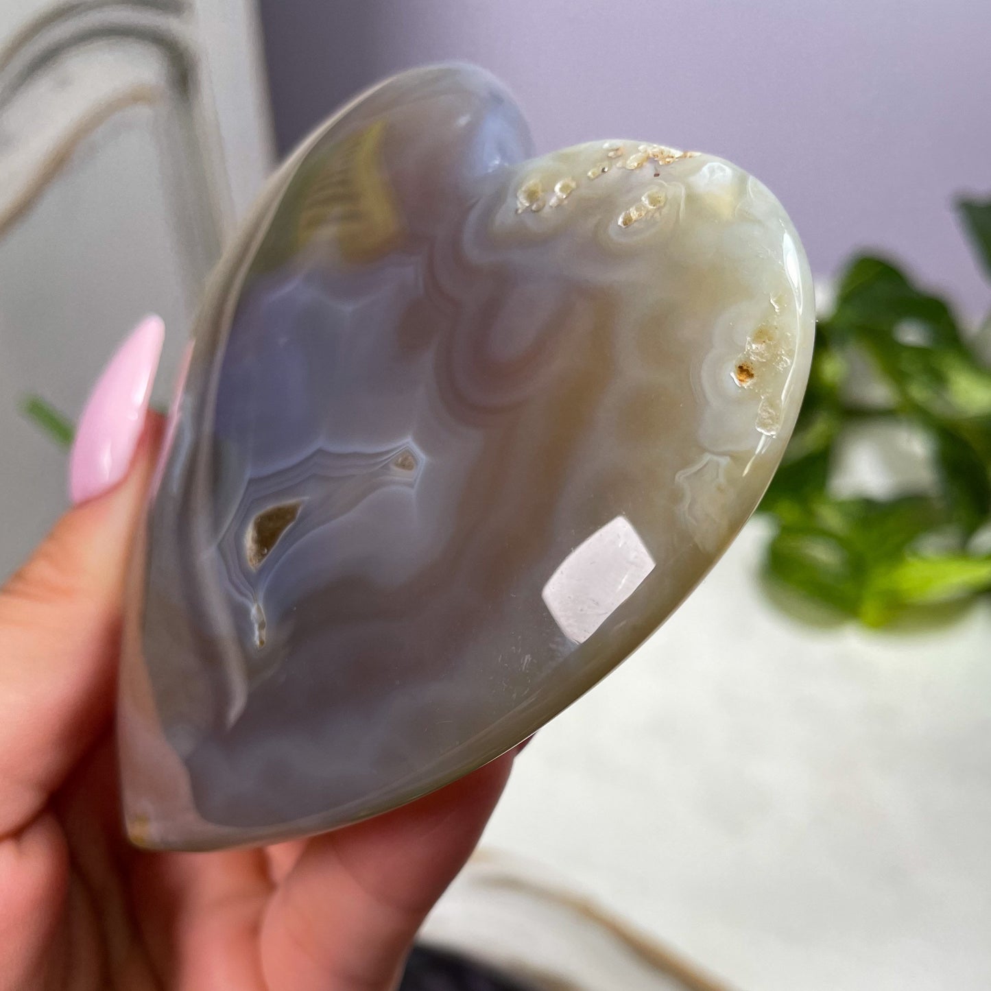 Banded Agate Heart