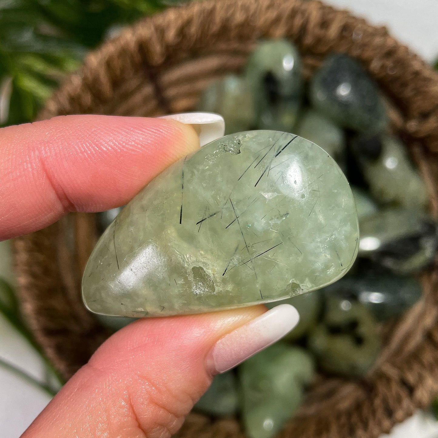 Large Prehnite Tumbles