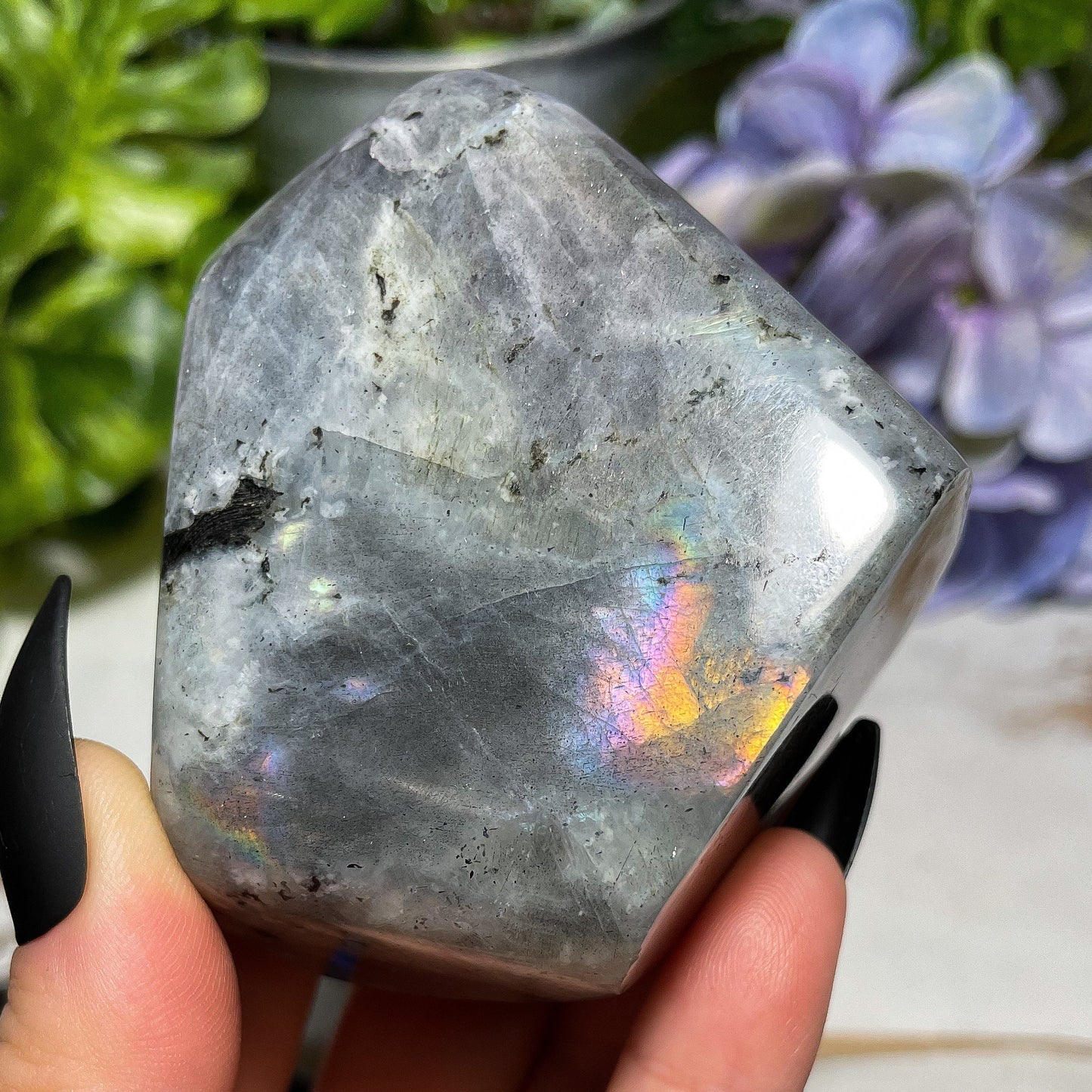 Purple Rainbow Labradorite