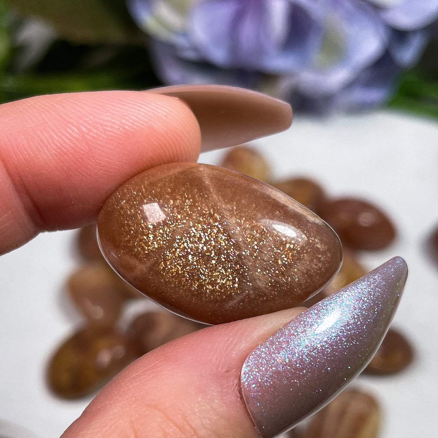 Confetti Sunstone & Moonstone Tumbles