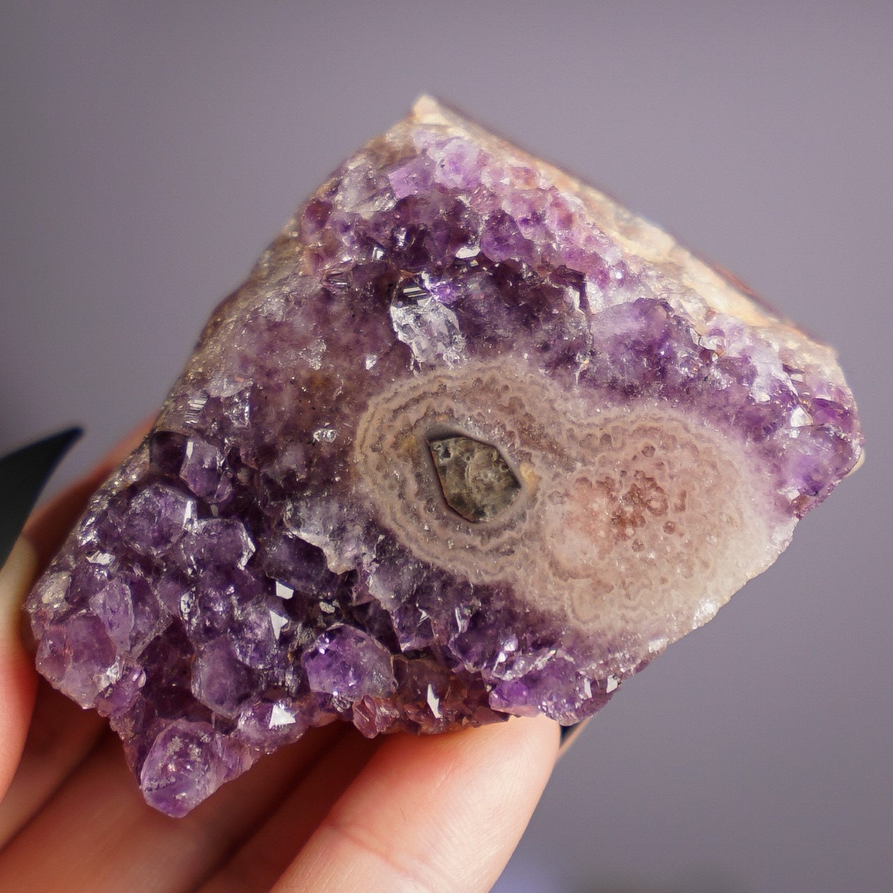 Pink Purple Amethyst Jasper Eye