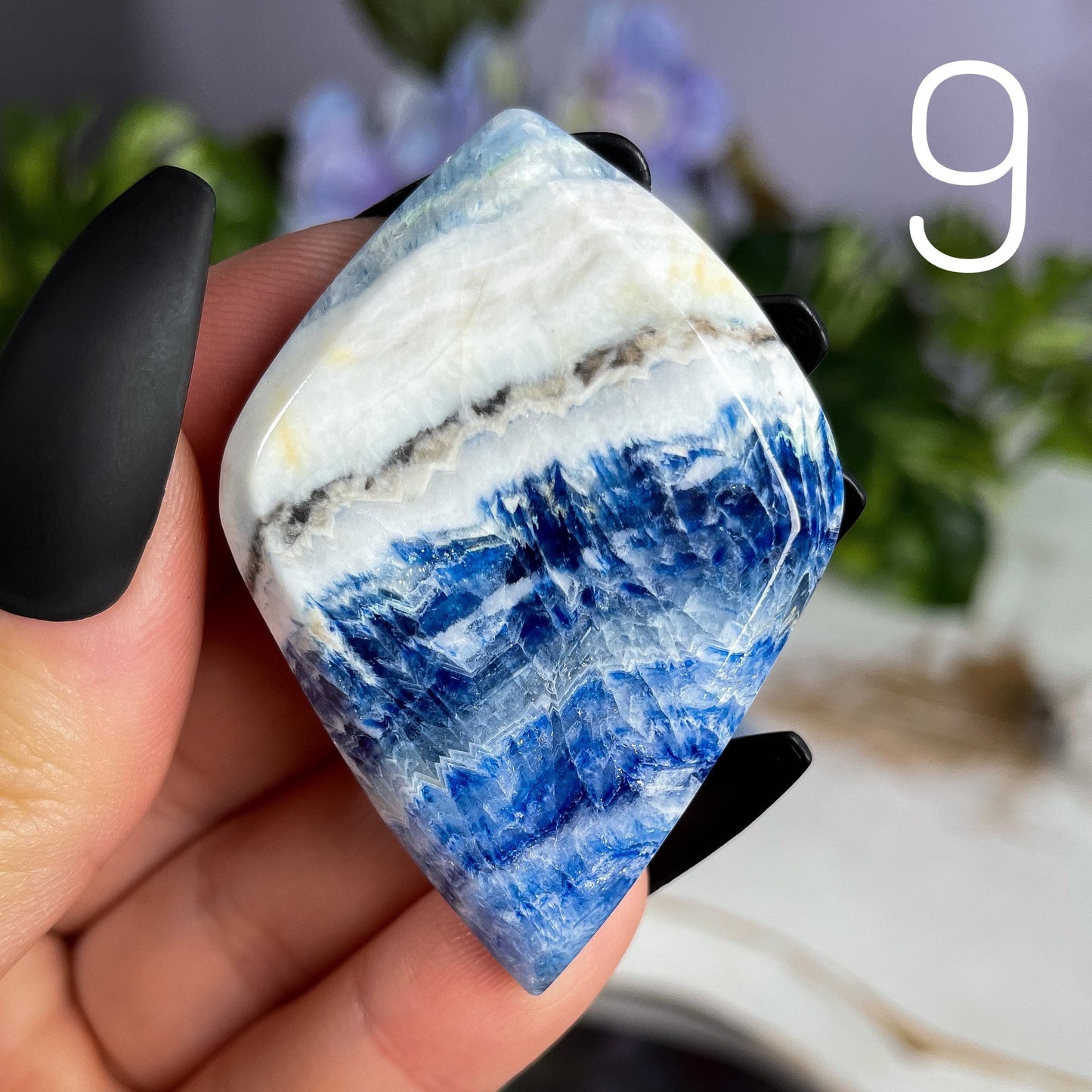 Blue Scheelite Cabochon