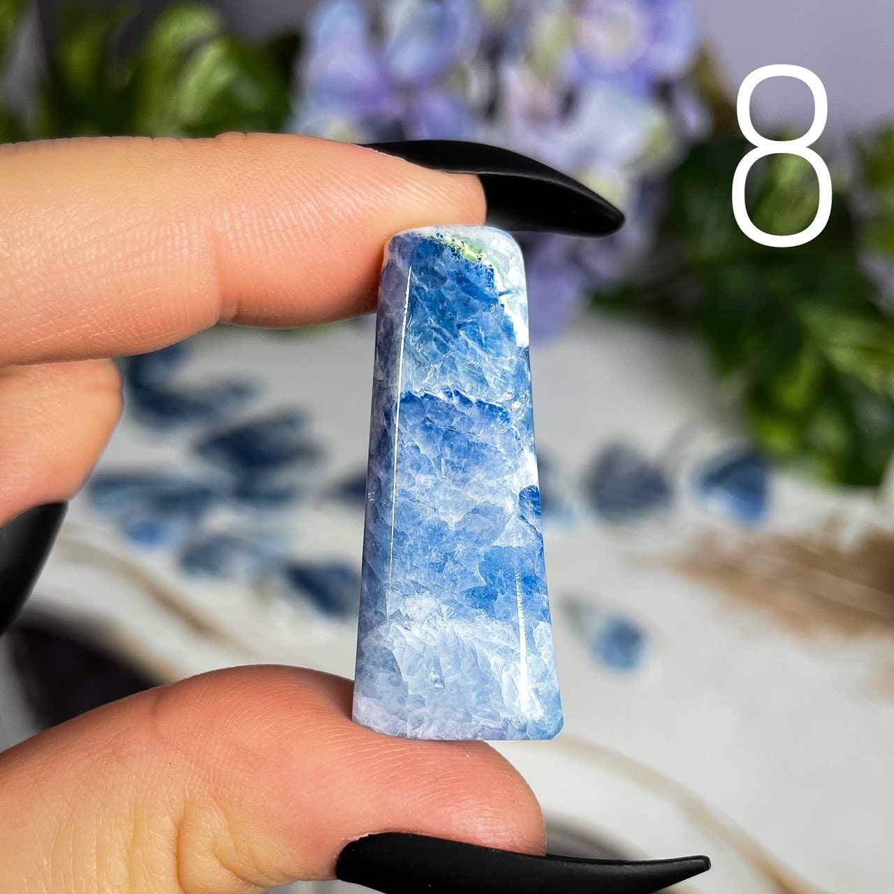 Blue Scheelite Cabochons