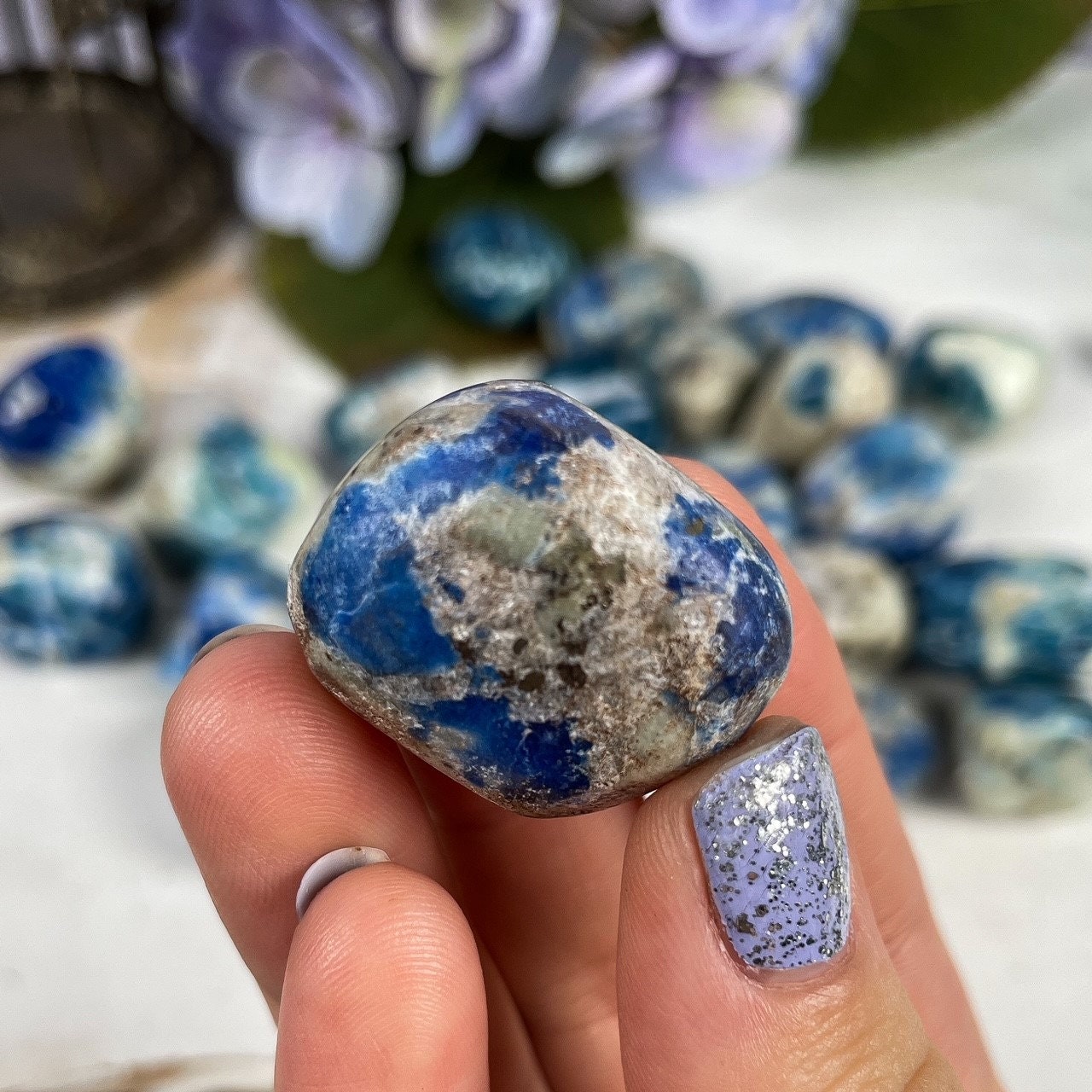 UV Reactive Sodalite Tumbles