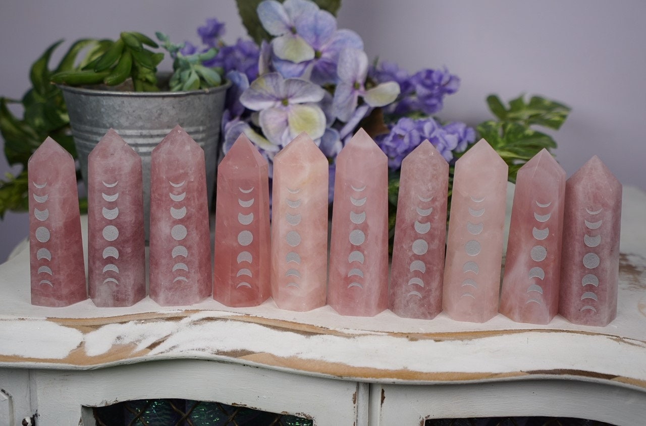 Rose Quartz Moon Phase Towers