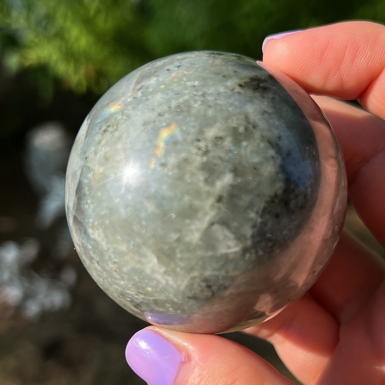 Pink Orange Labradorite