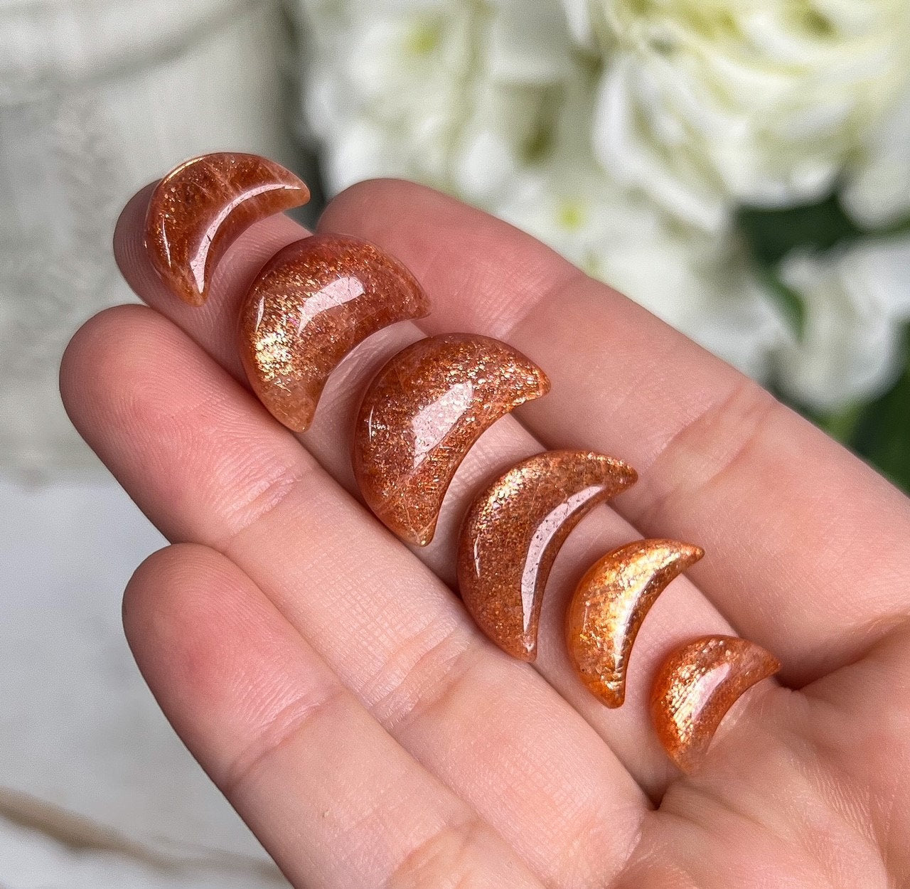Gem Grade Sunstone Moons