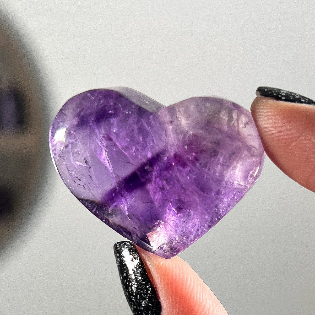 Gem Grade Amethyst Hearts