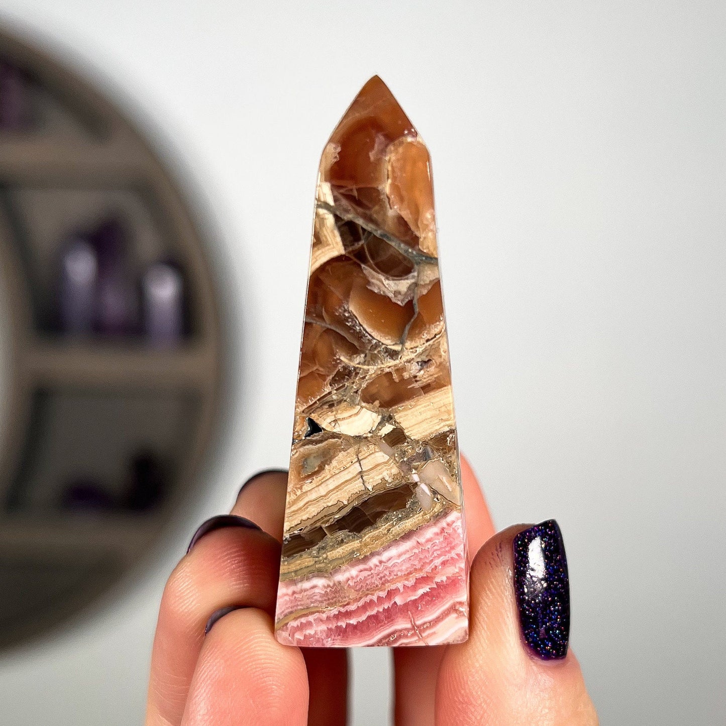 Rhodochrosite Point