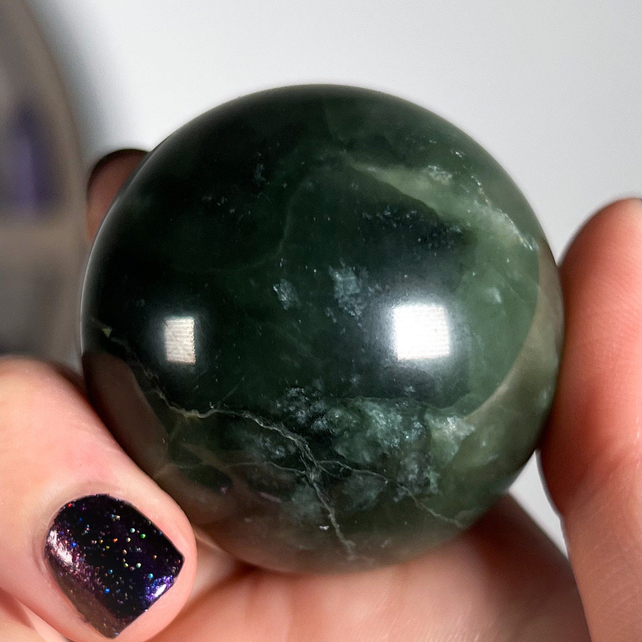 Green Seraphinite Sphere