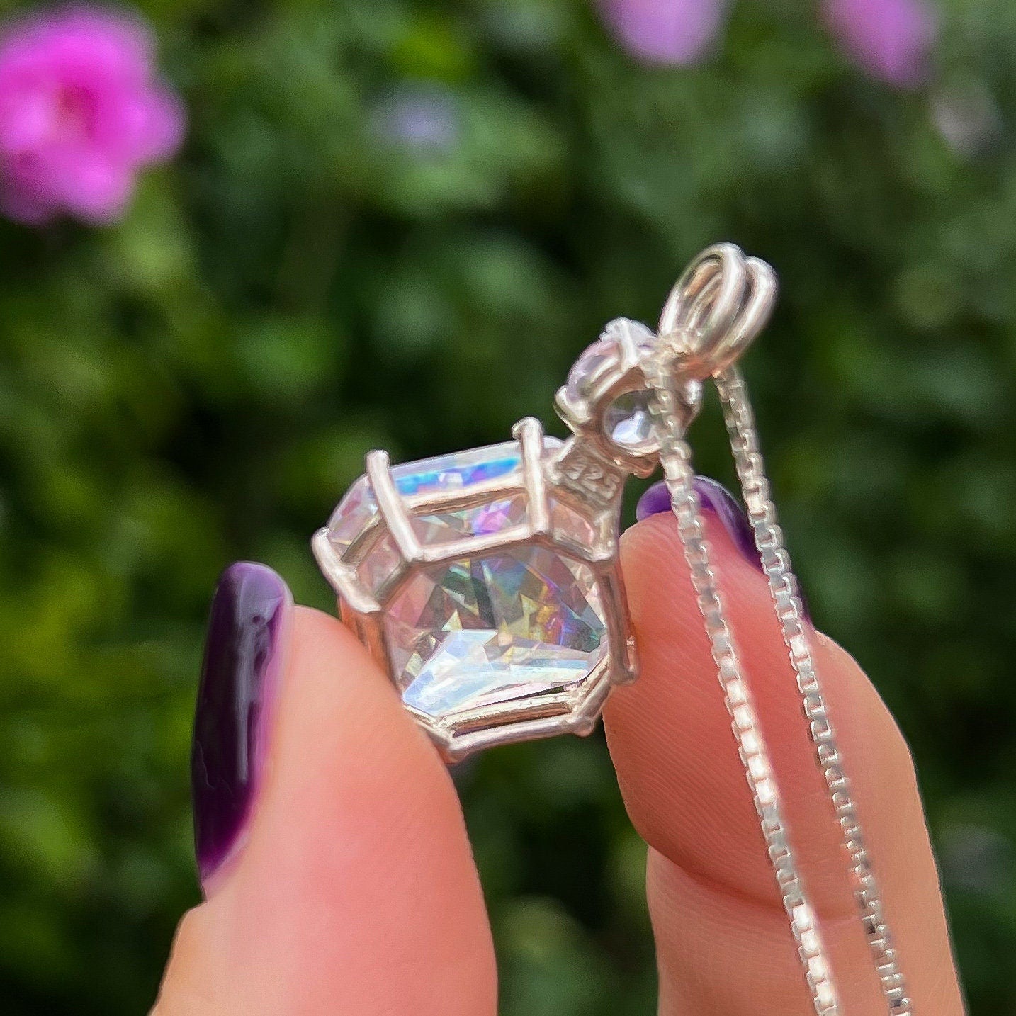 Angel Aura Quartz Kunzite Necklace