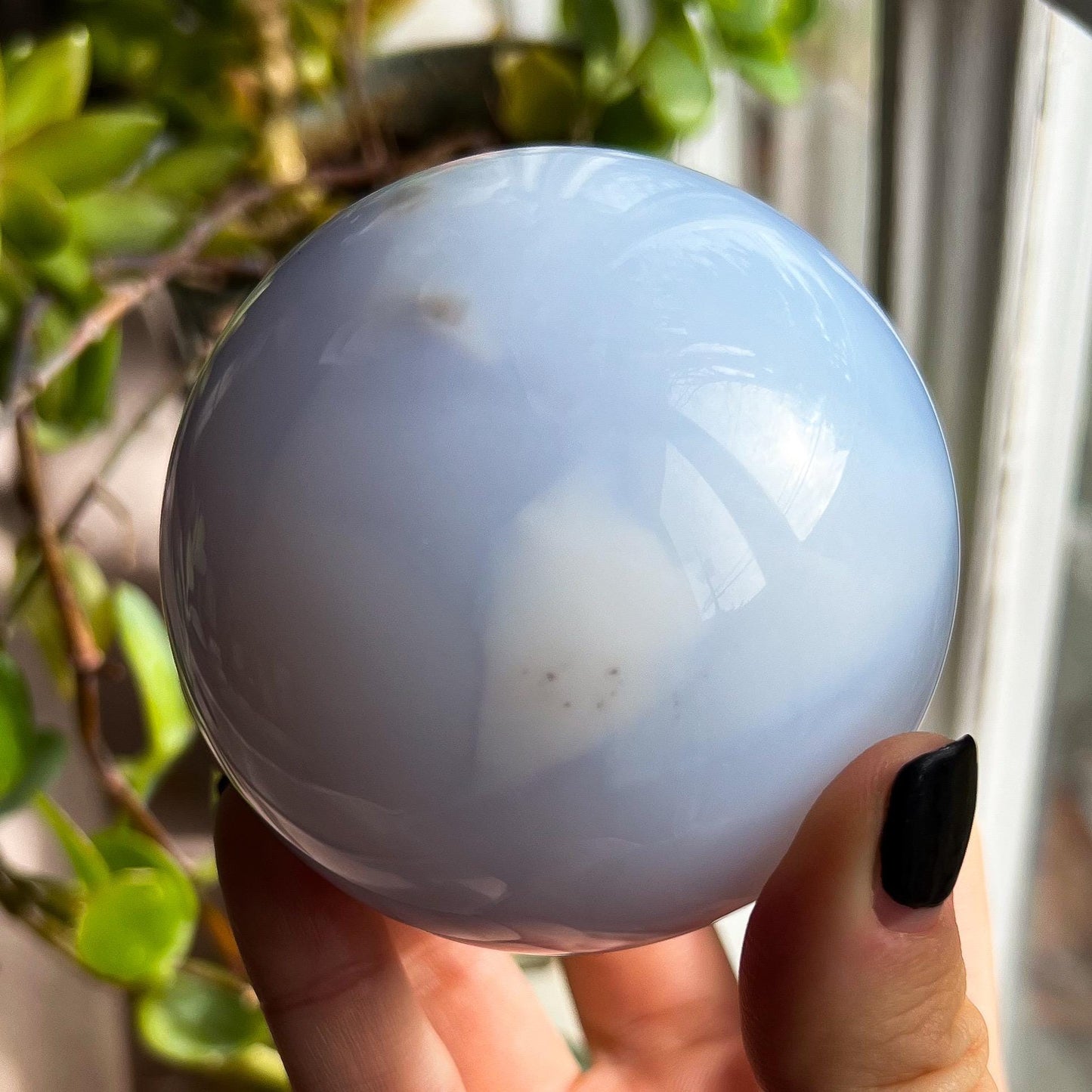 Blue Chalcedony Sphere