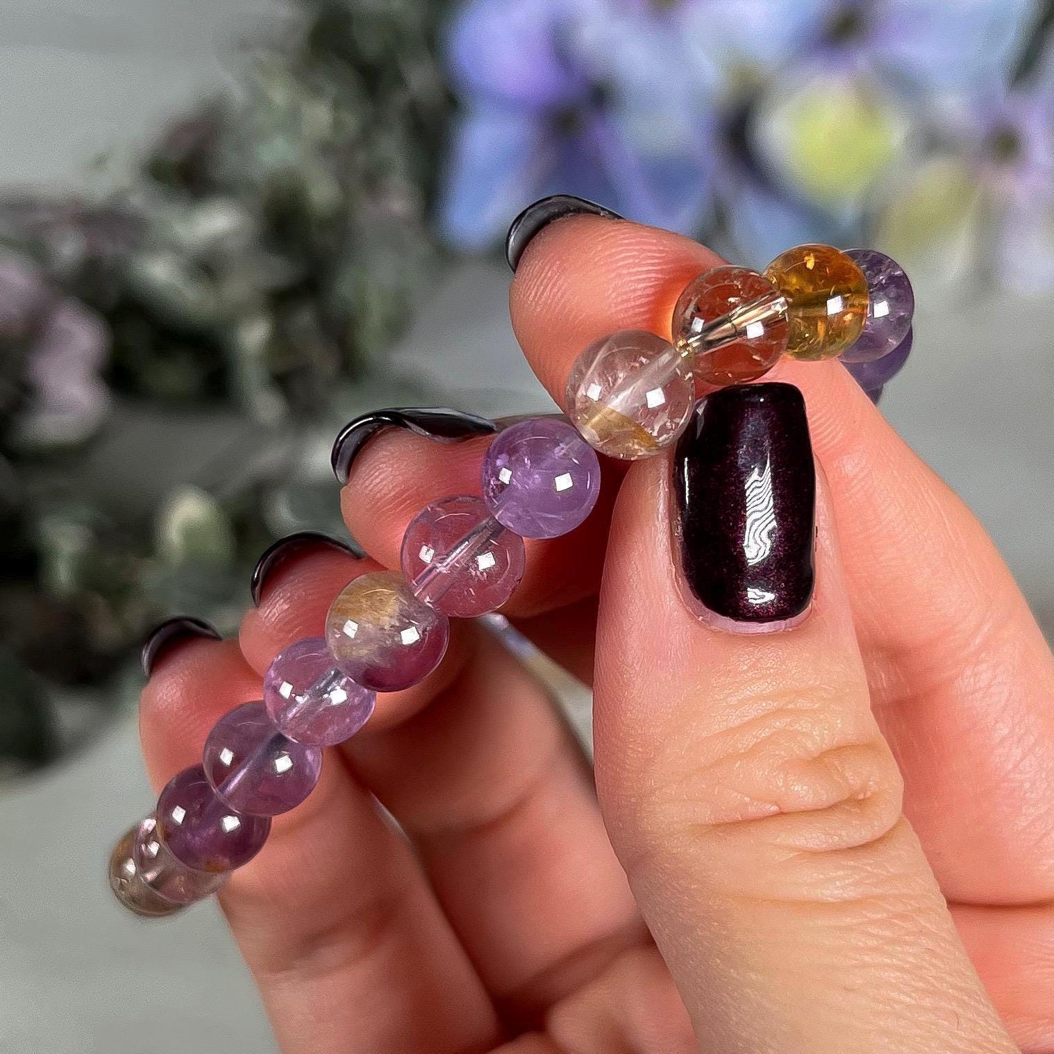 Ametrine Bracelet 8mm – Nouveau Crystals