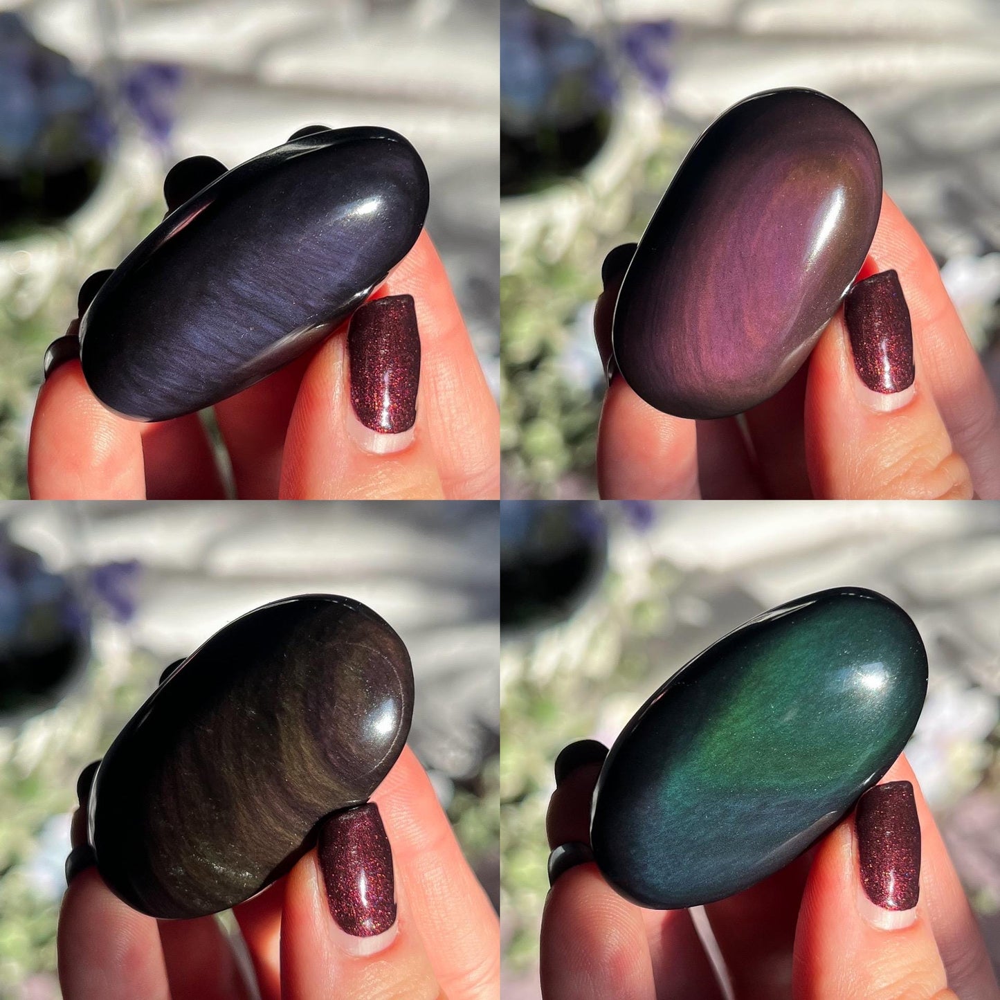 Rainbow Obsidian Pocket Stones