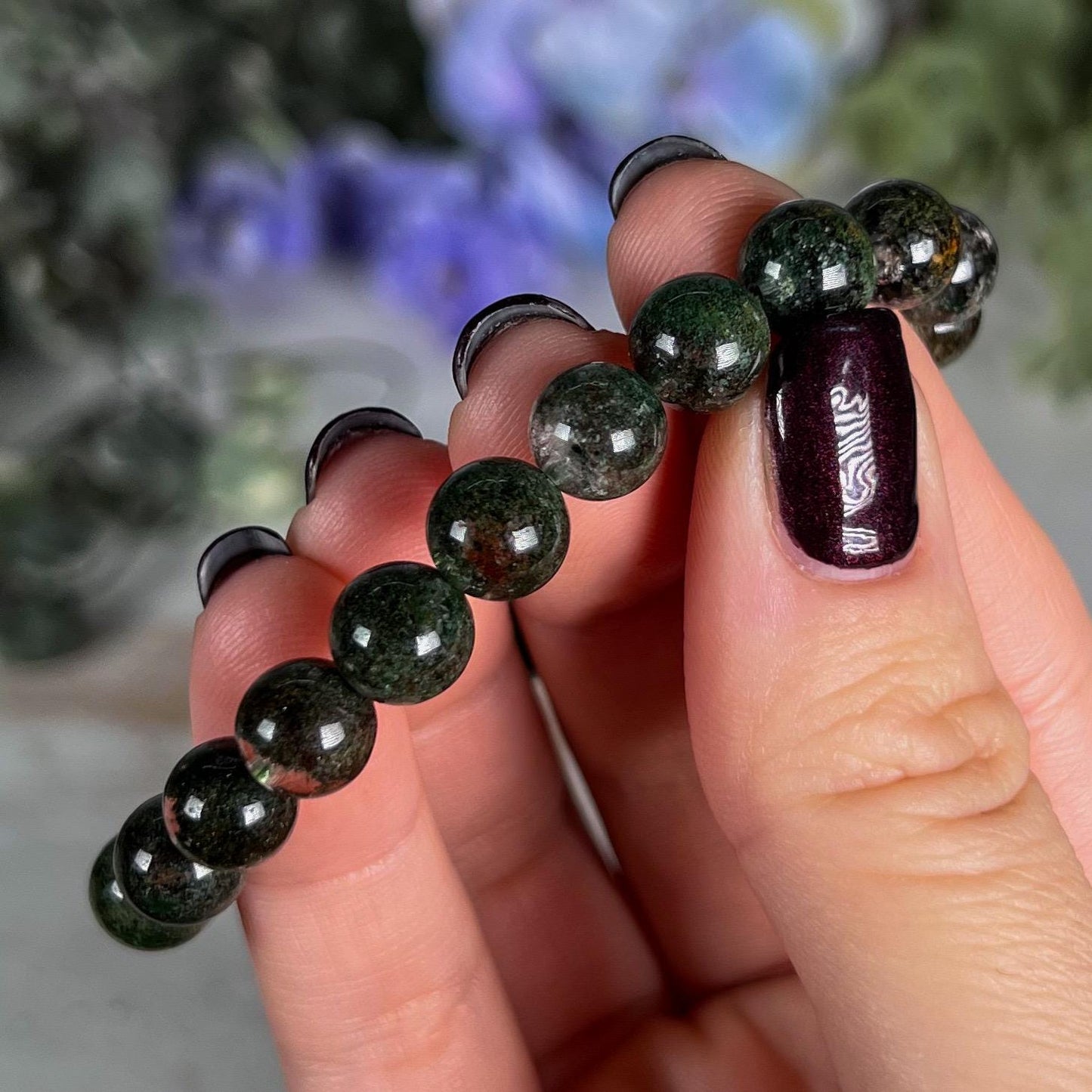 Green Moss Agate Bracelet