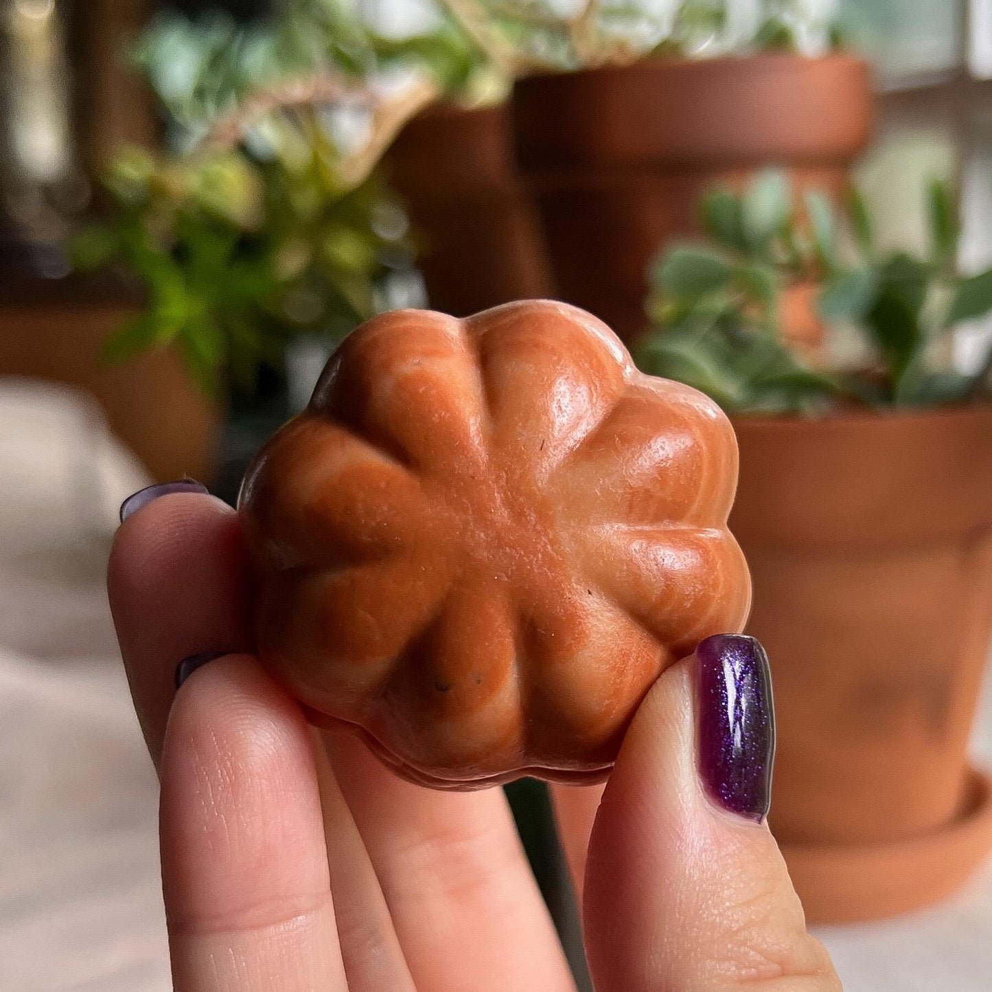 Orange Calcite Pumpkin