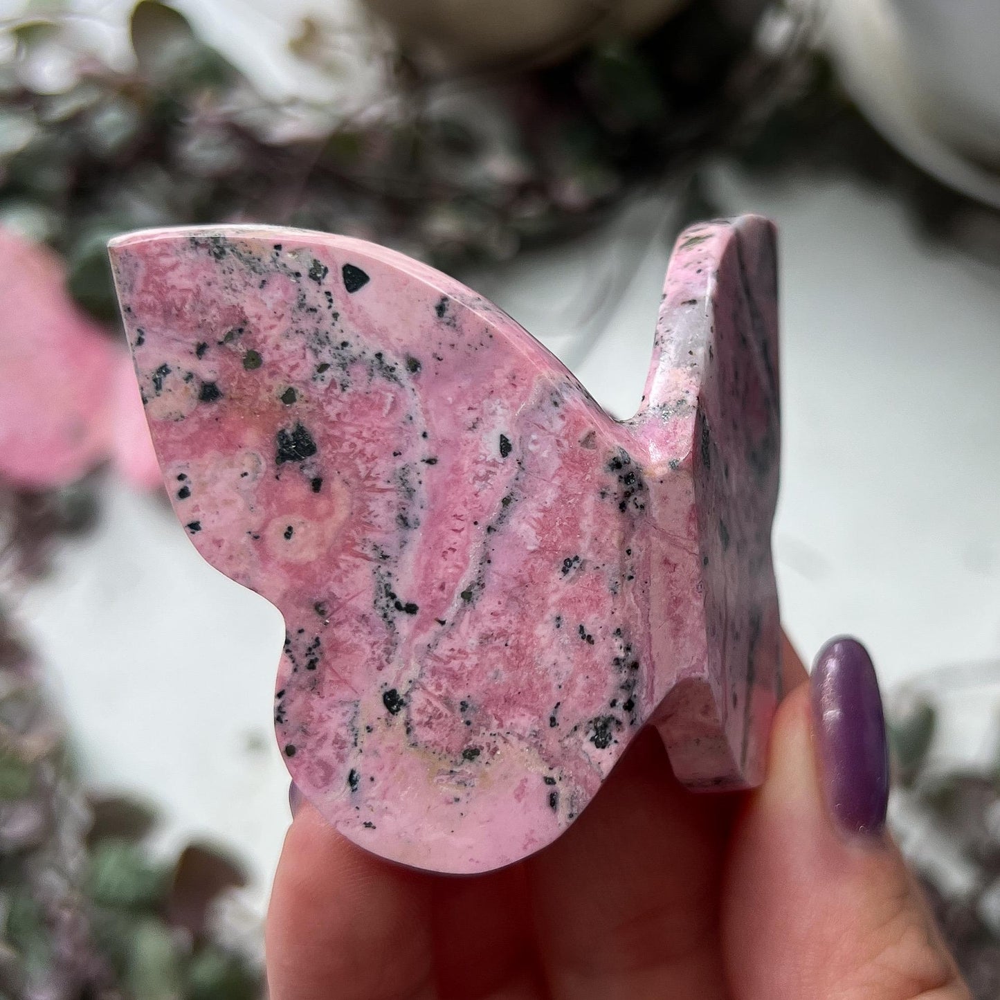 Rhodonite 3D Butterfly