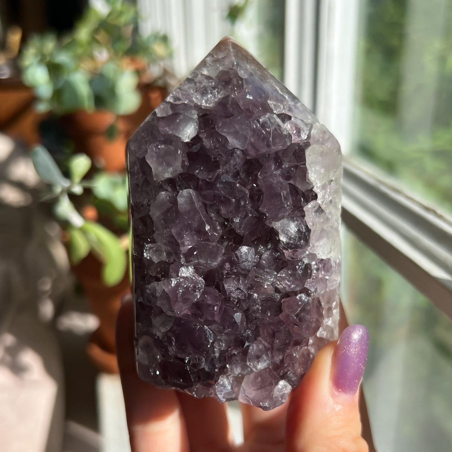 Amethyst Jasper Geode Tower