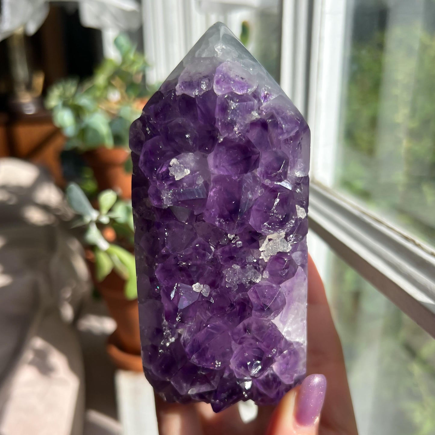 Amethyst Jasper Geode Tower