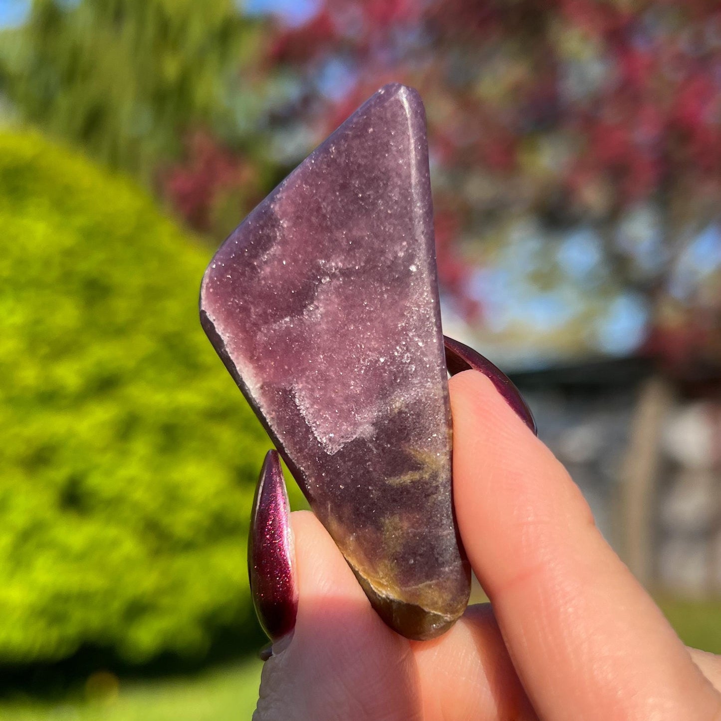 Midnight Euphoralite Palm Stone