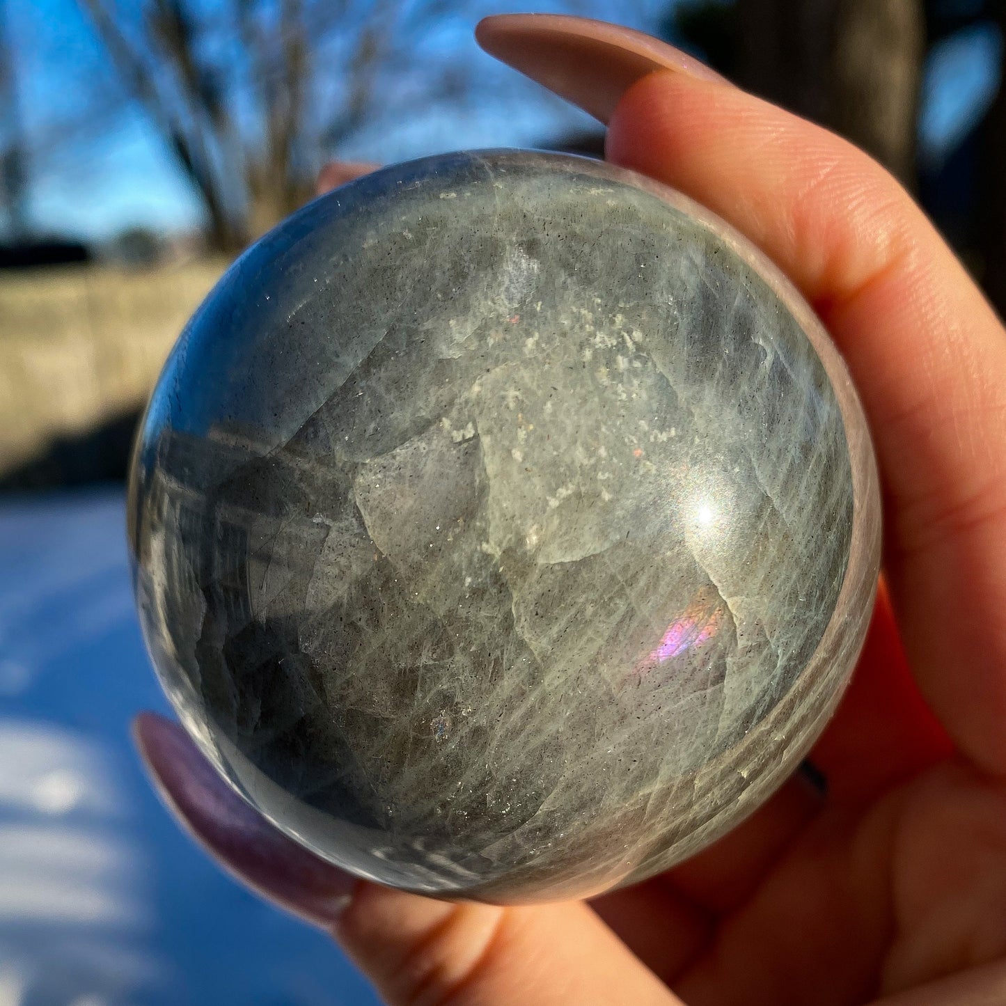Purple Pink Labradorite