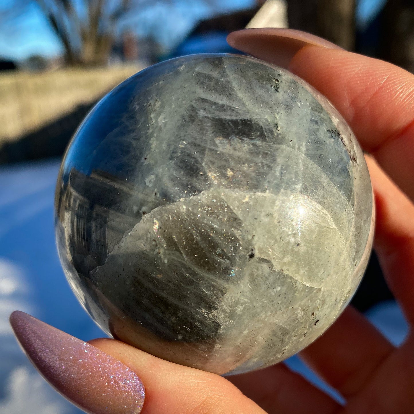 Purple Pink Labradorite