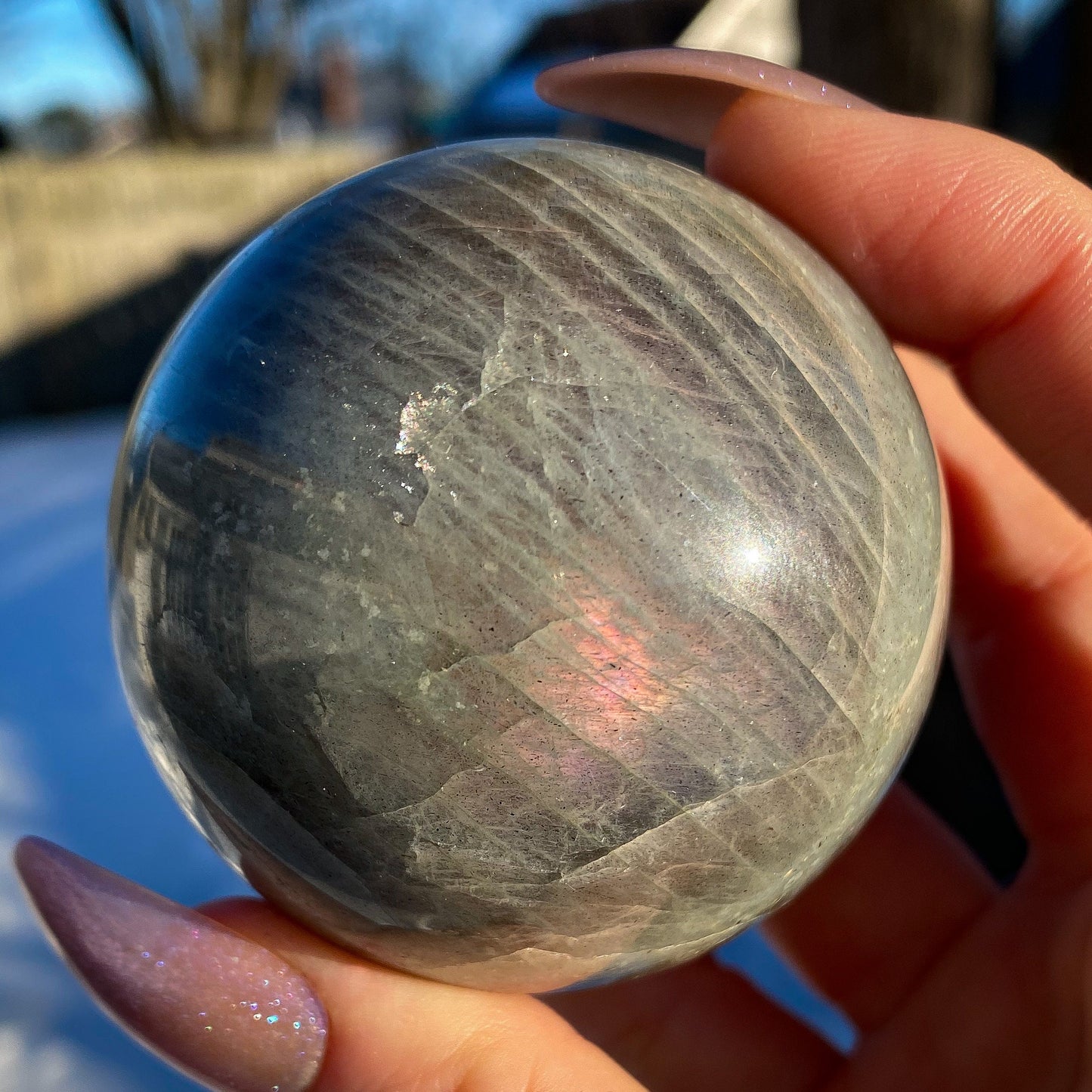 Purple Pink Labradorite