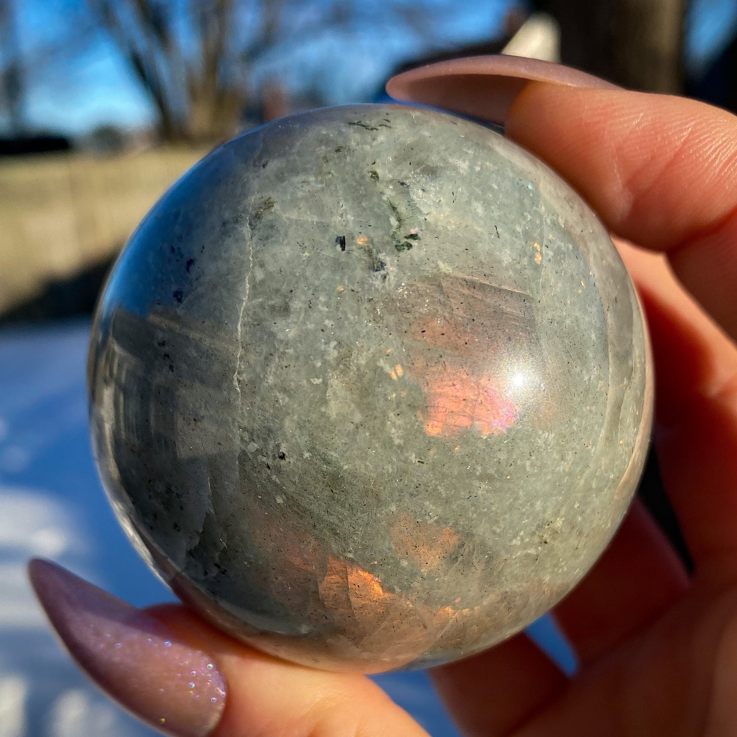 Purple Pink Labradorite