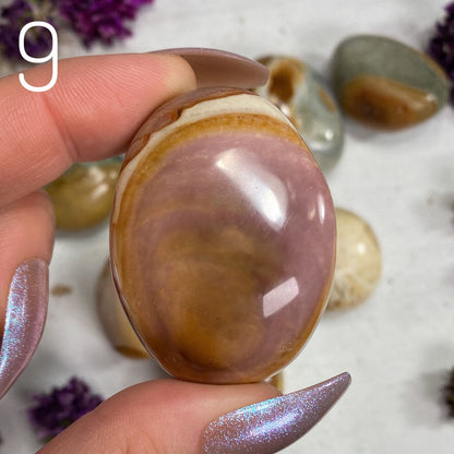 Small Polychrome Jasper Palm Stones