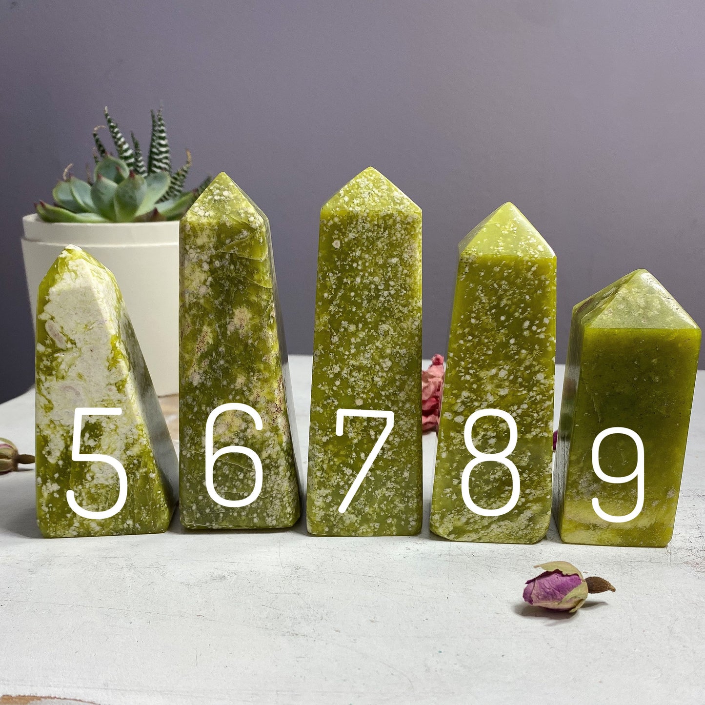 Lime Green Serpentine Towers