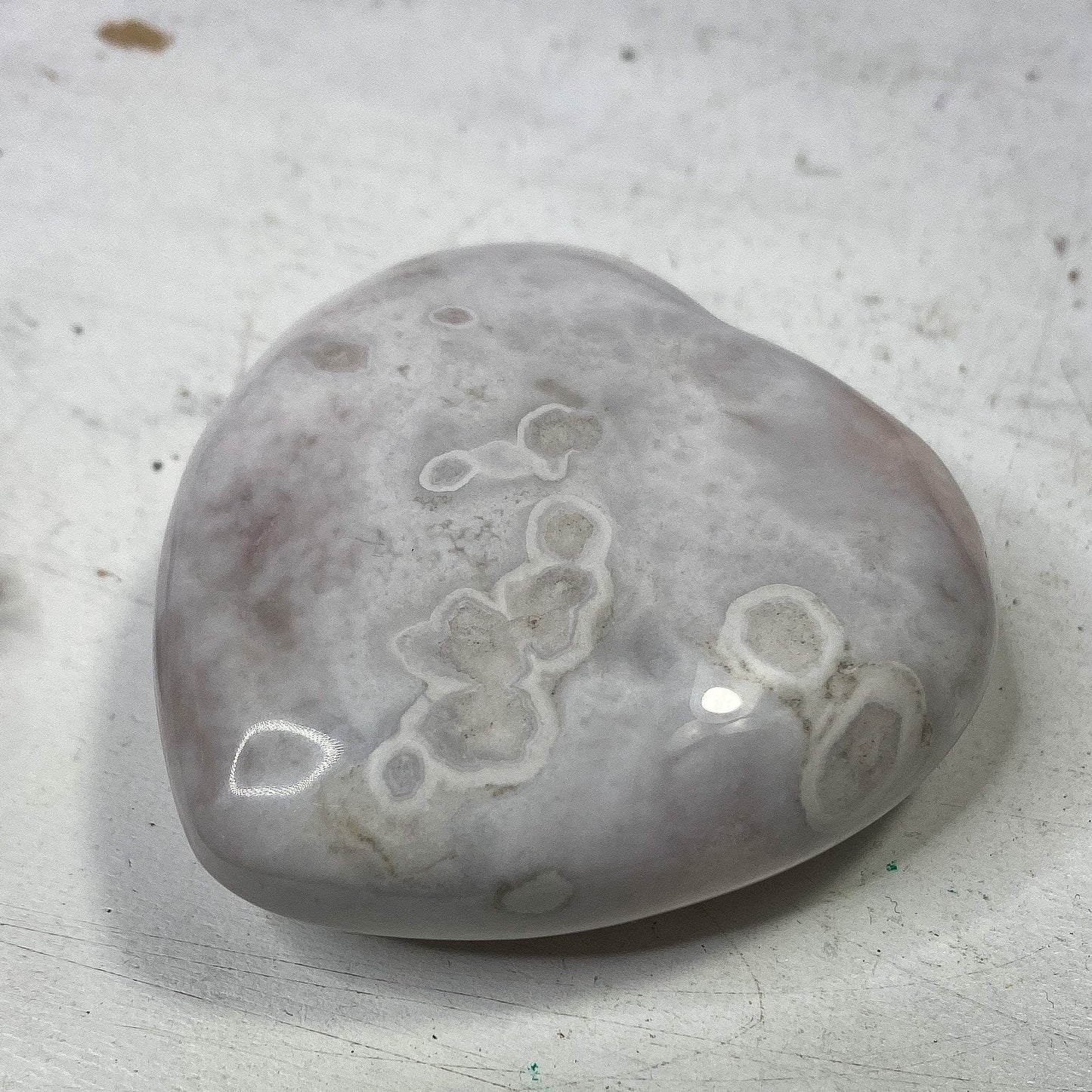 Flower Agate Heart