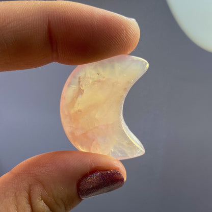 Aura Rose Quartz Moon