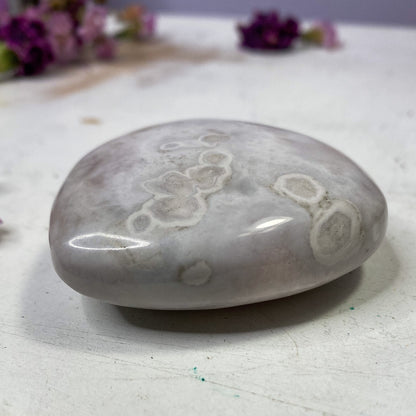 Flower Agate Heart