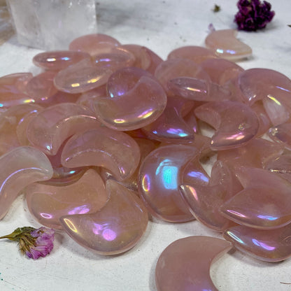 Aura Rose Quartz Moon