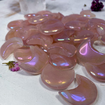 Aura Rose Quartz Moon