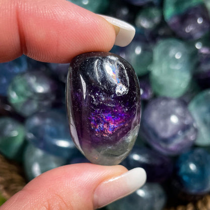 Rainbow Fluorite Tumbles