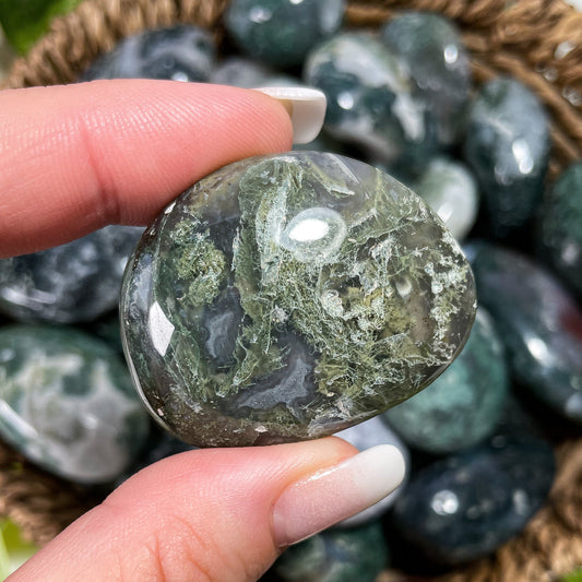 Moss Agate Tumbles