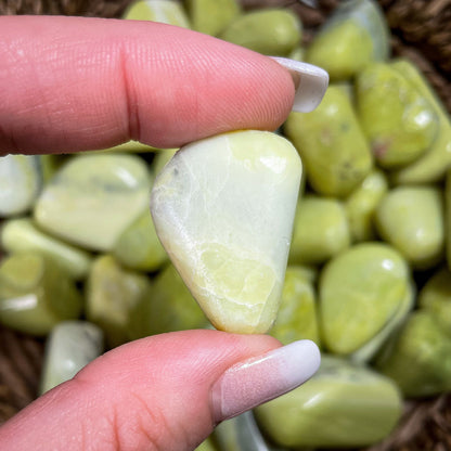 Lime Green Serpentine Tumbles