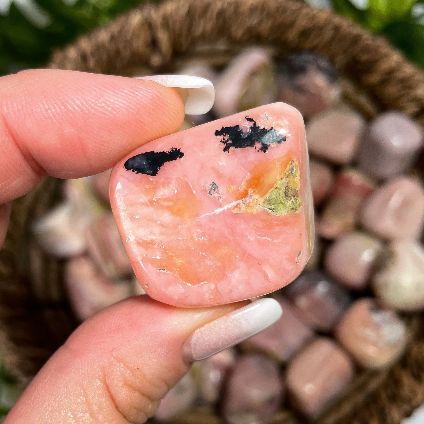Pink Opal Tumbles