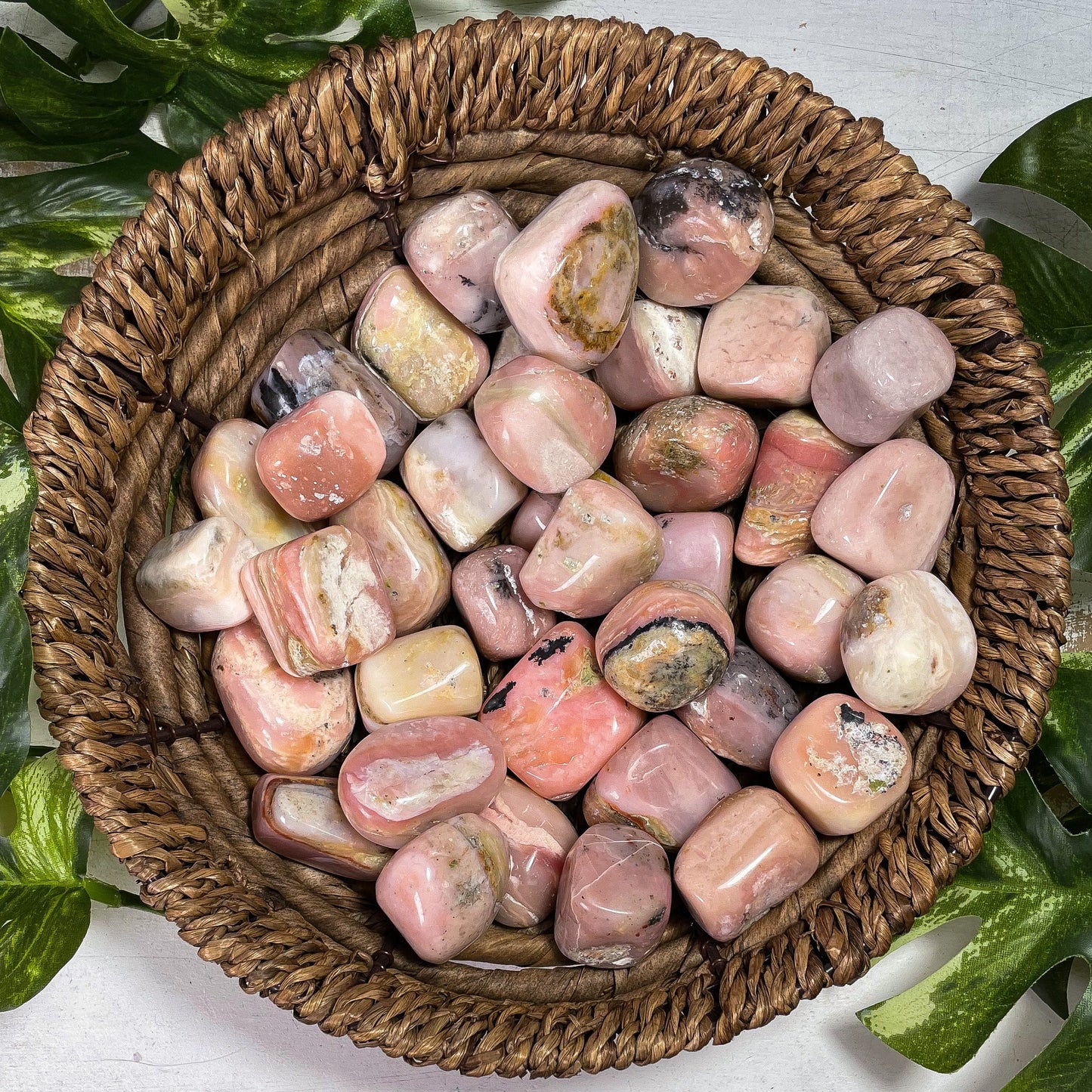 Pink Opal Tumbles