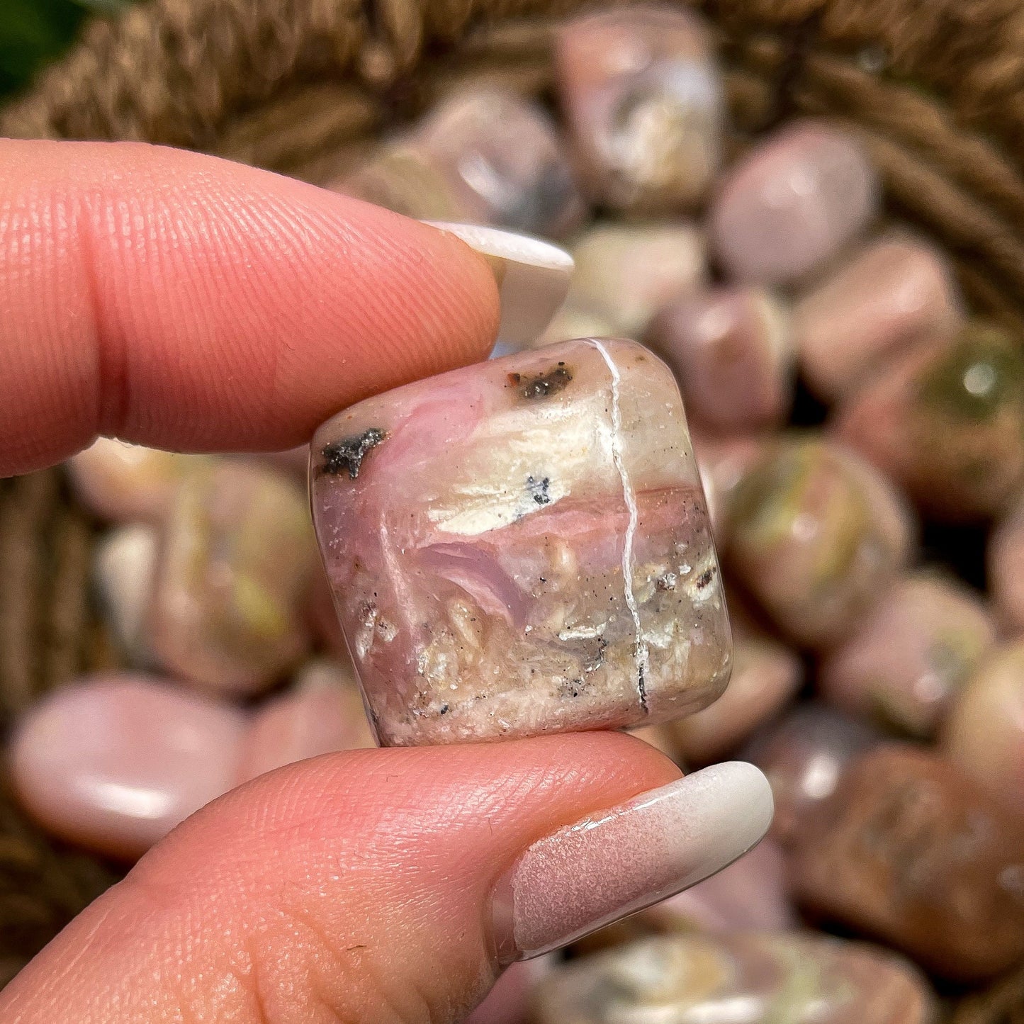 Pink Opal Tumbles