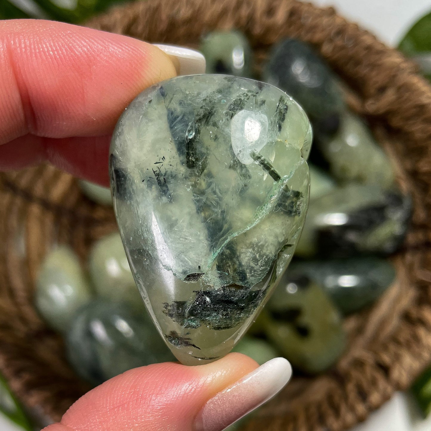 Large Prehnite Tumbles