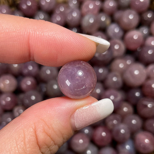 Mini Purple Pink Rose Quartz Spheres
