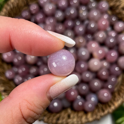 Mini Purple Pink Rose Quartz Spheres