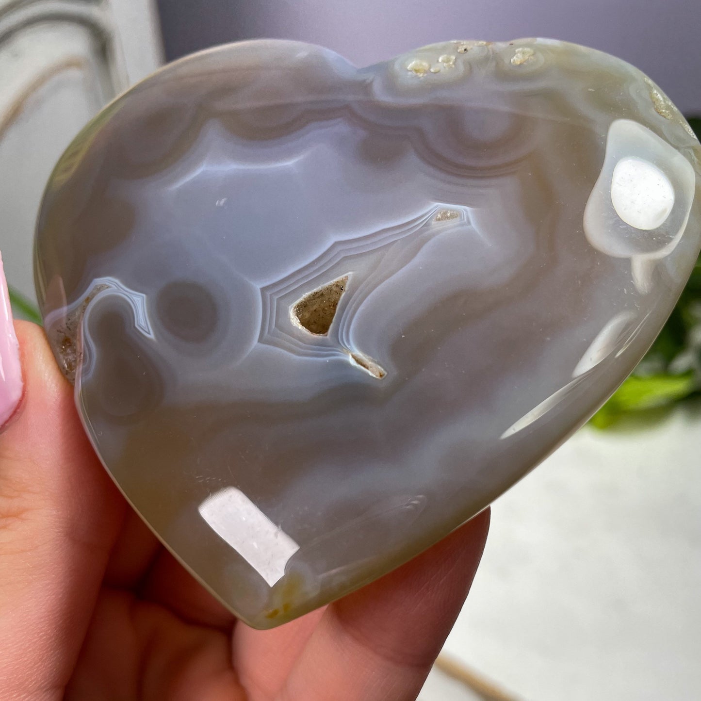 Banded Agate Heart