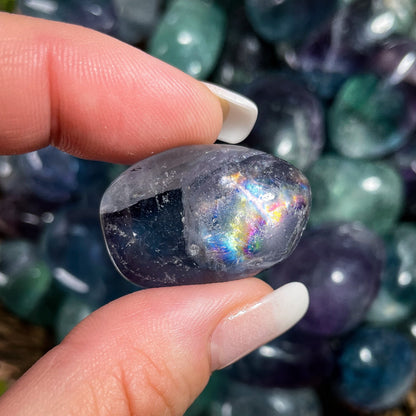 Rainbow Fluorite Tumbles