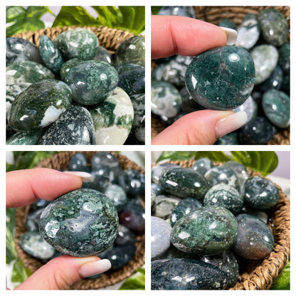 Moss Agate Tumbles