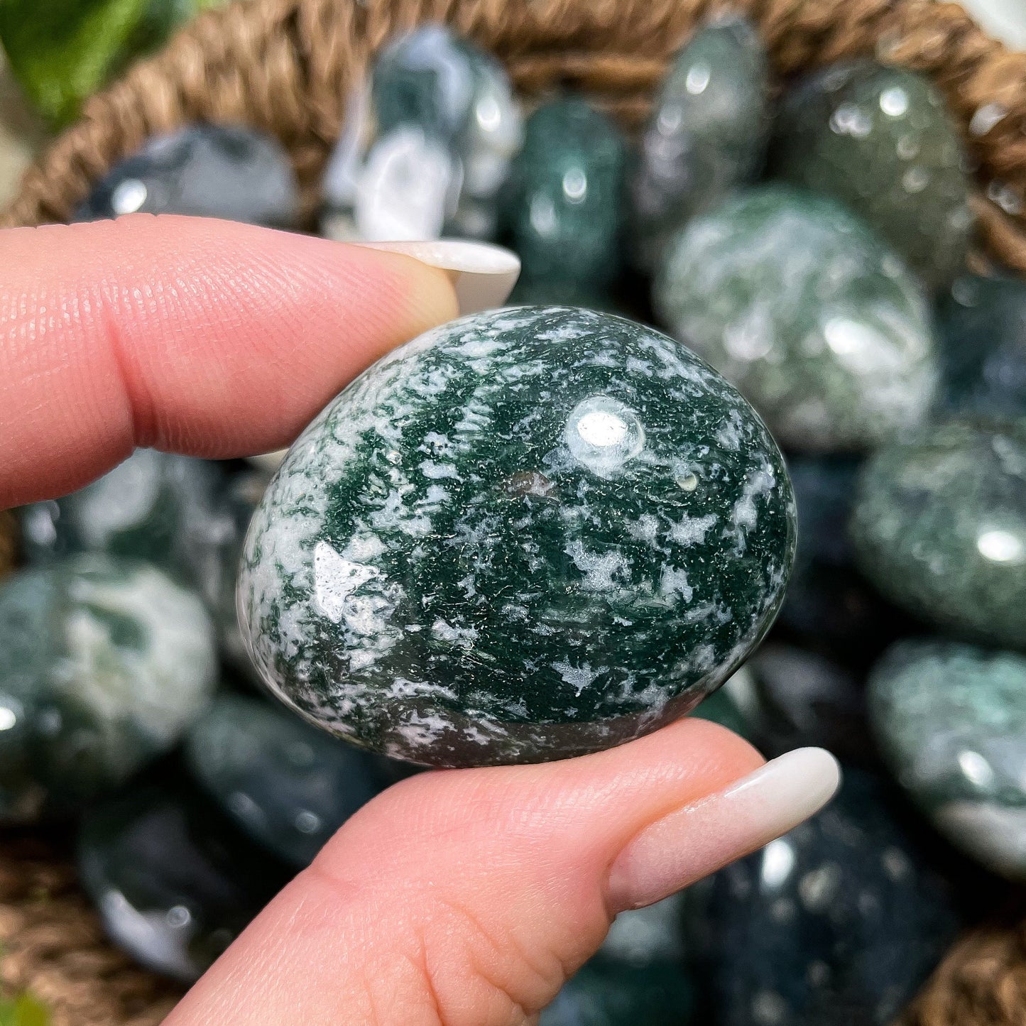 Moss Agate Tumbles
