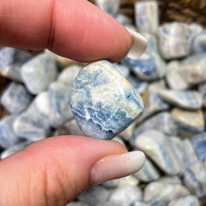 Blue Scheelite Tumbles