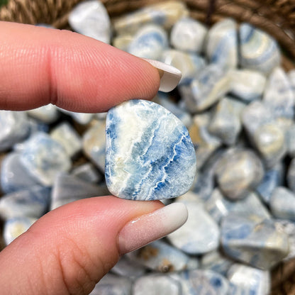 Blue Scheelite Tumbles